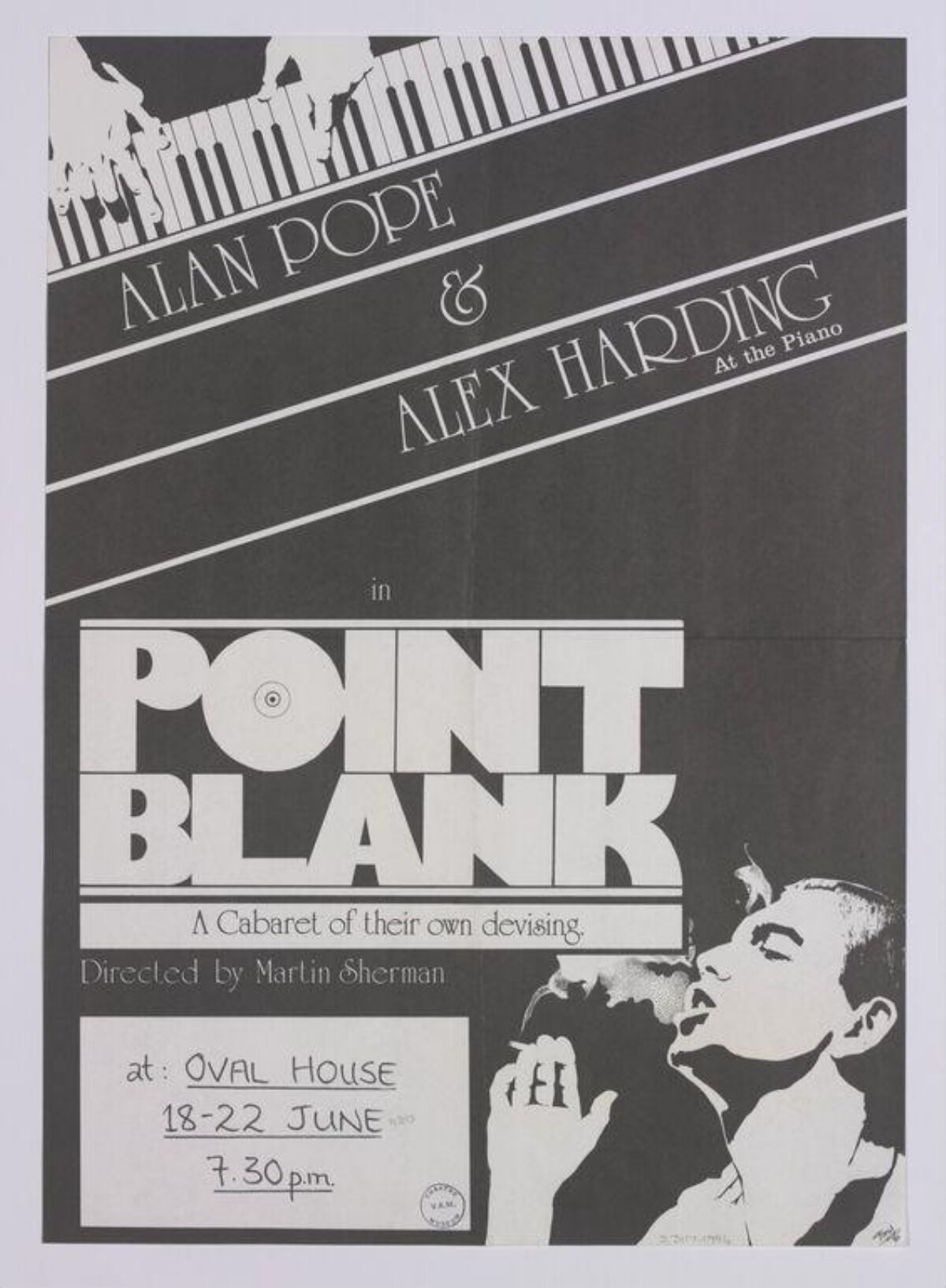 Point Blank Cabaret Show Poster