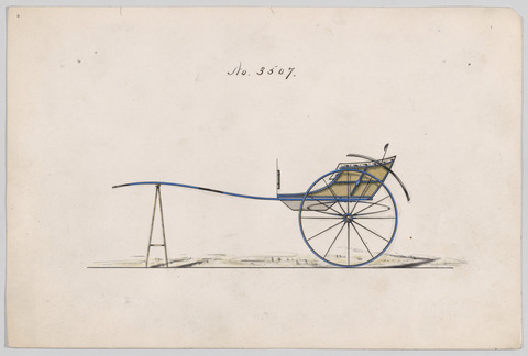 Vintage Horse-drawn Carriage Design Drawing