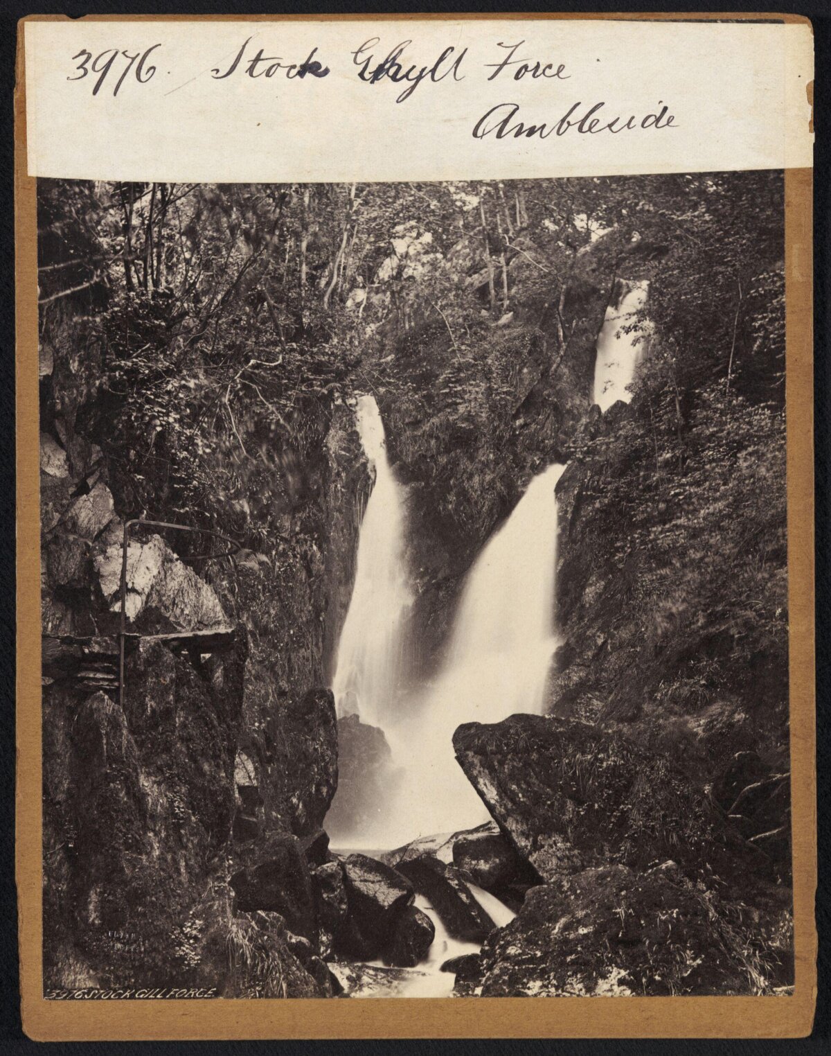 Stock Ghyll Force Waterfall Ambleside