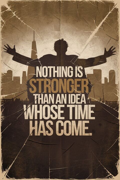Vintage Inspirational Quote Poster
