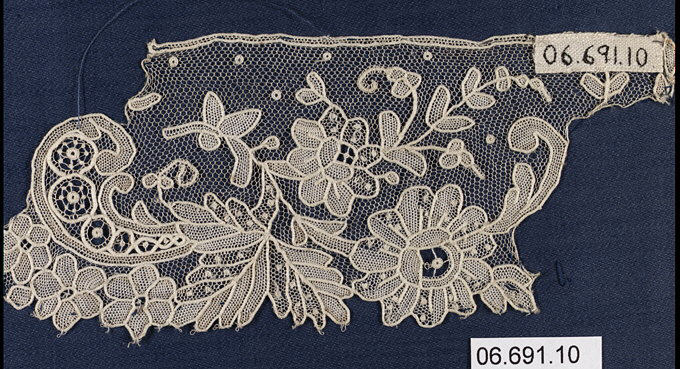 Handmade Floral Lace Fragment