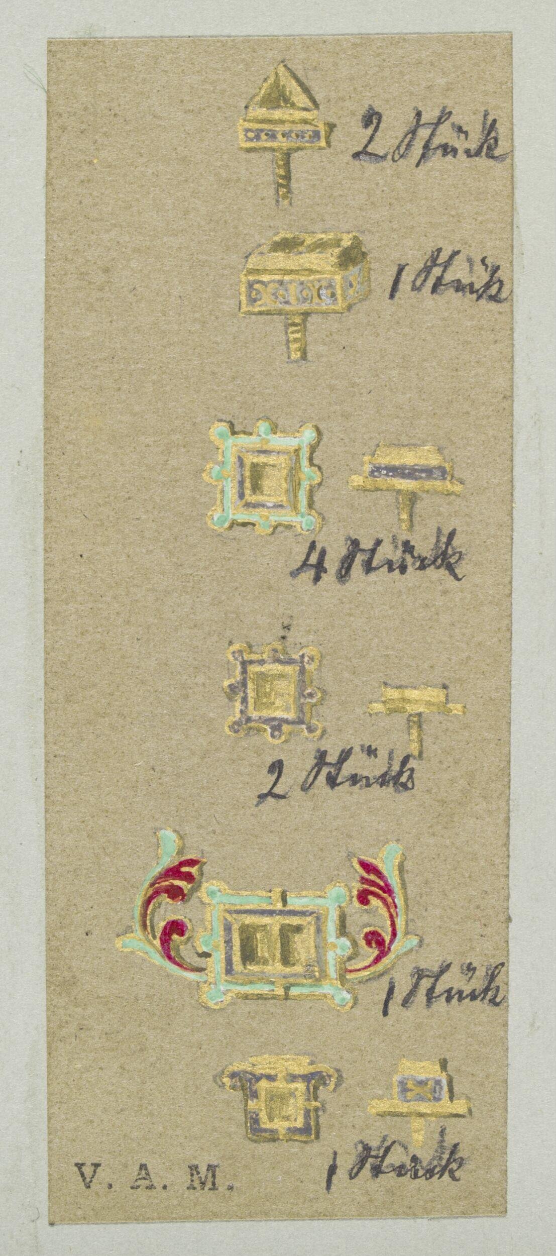 Hand-drawn Jewelry Component Sketches