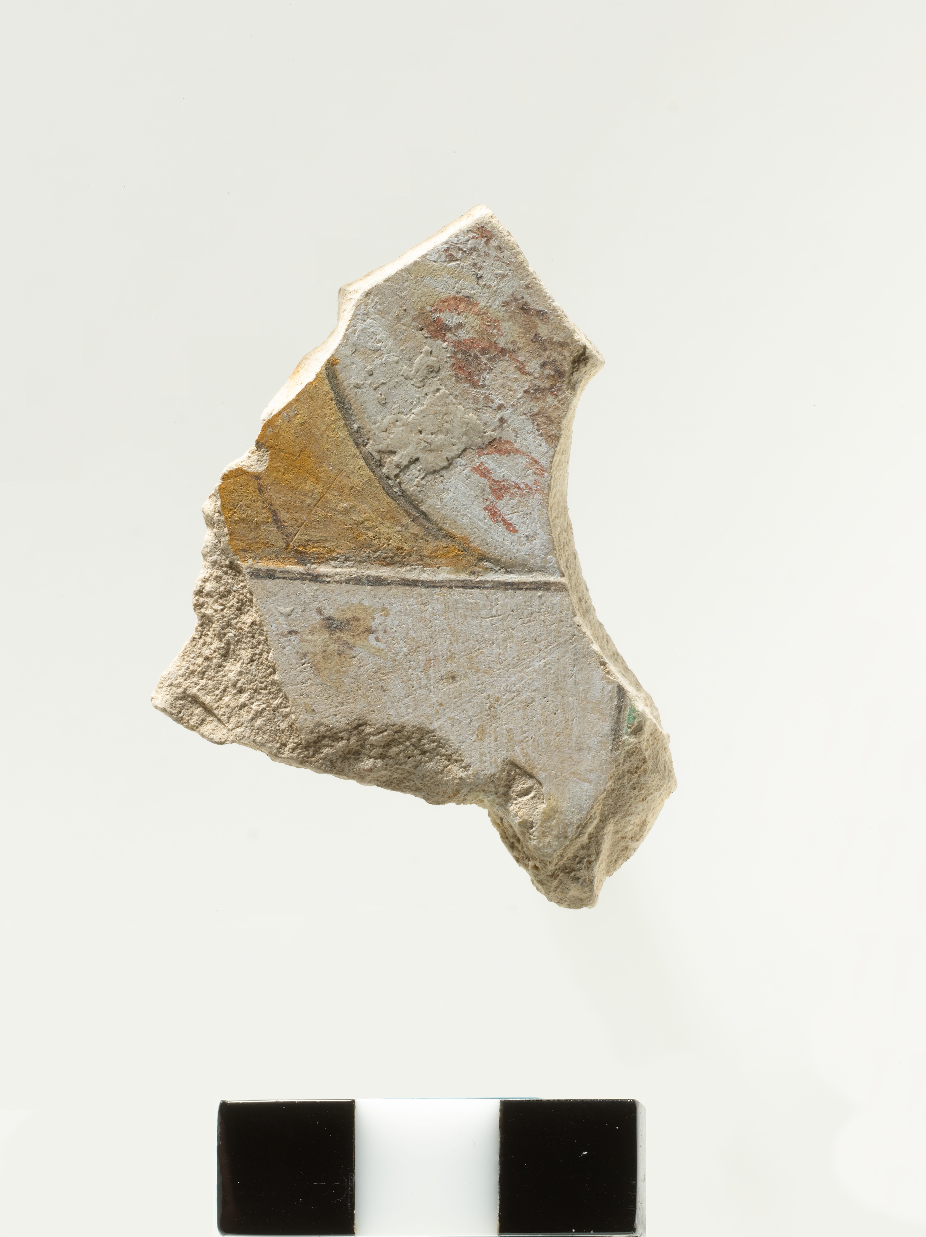 Fragment of Ancient Painted Plaster