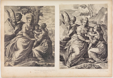 Two Religious Scene Etchings