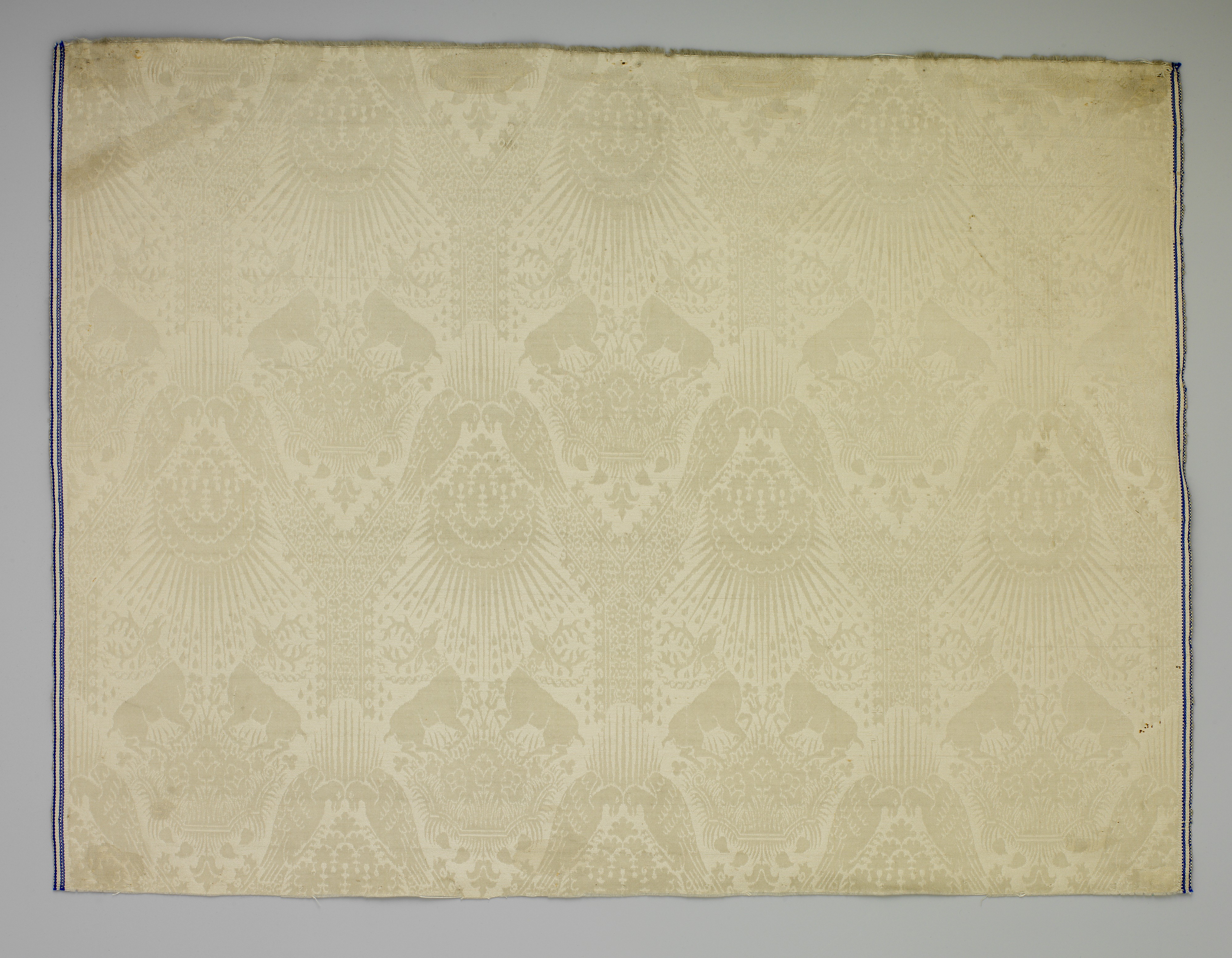Antique Damask Pattern Woven Textile