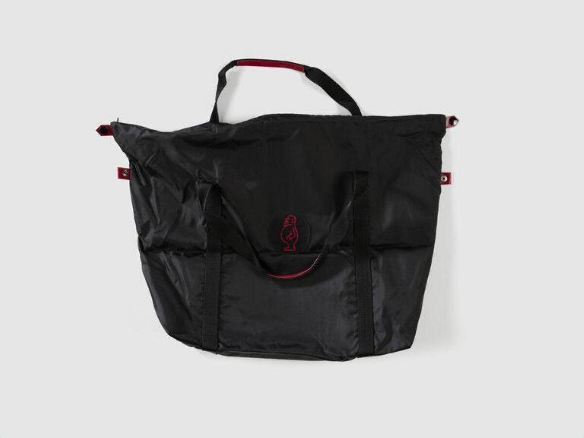 Black Embroidered Tote Bag