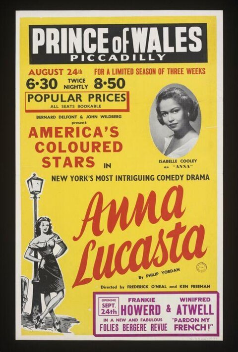 Vintage Anna Lucasta Play Poster