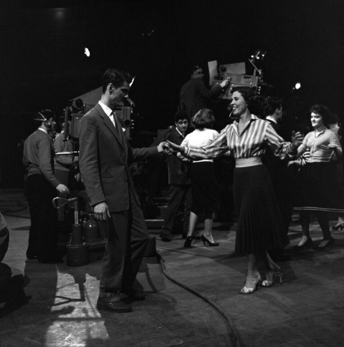 Dance Rehearsal on Film Set