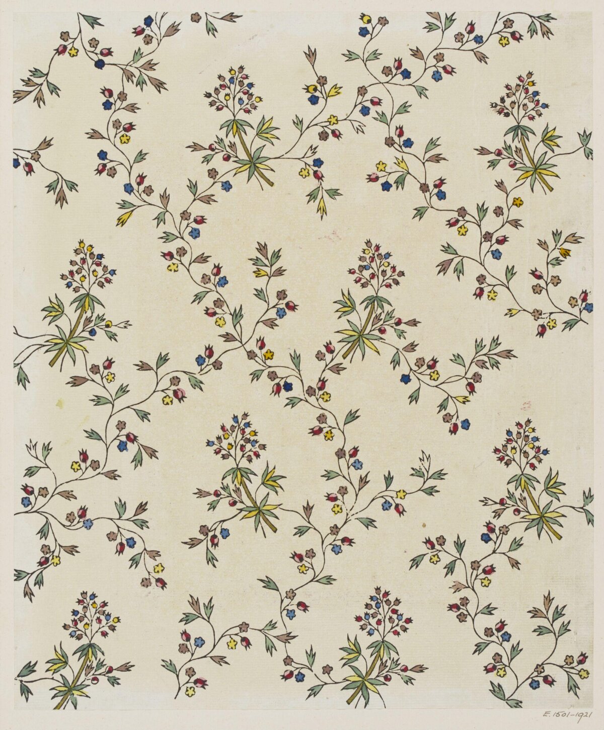 Antique Floral Textile Pattern