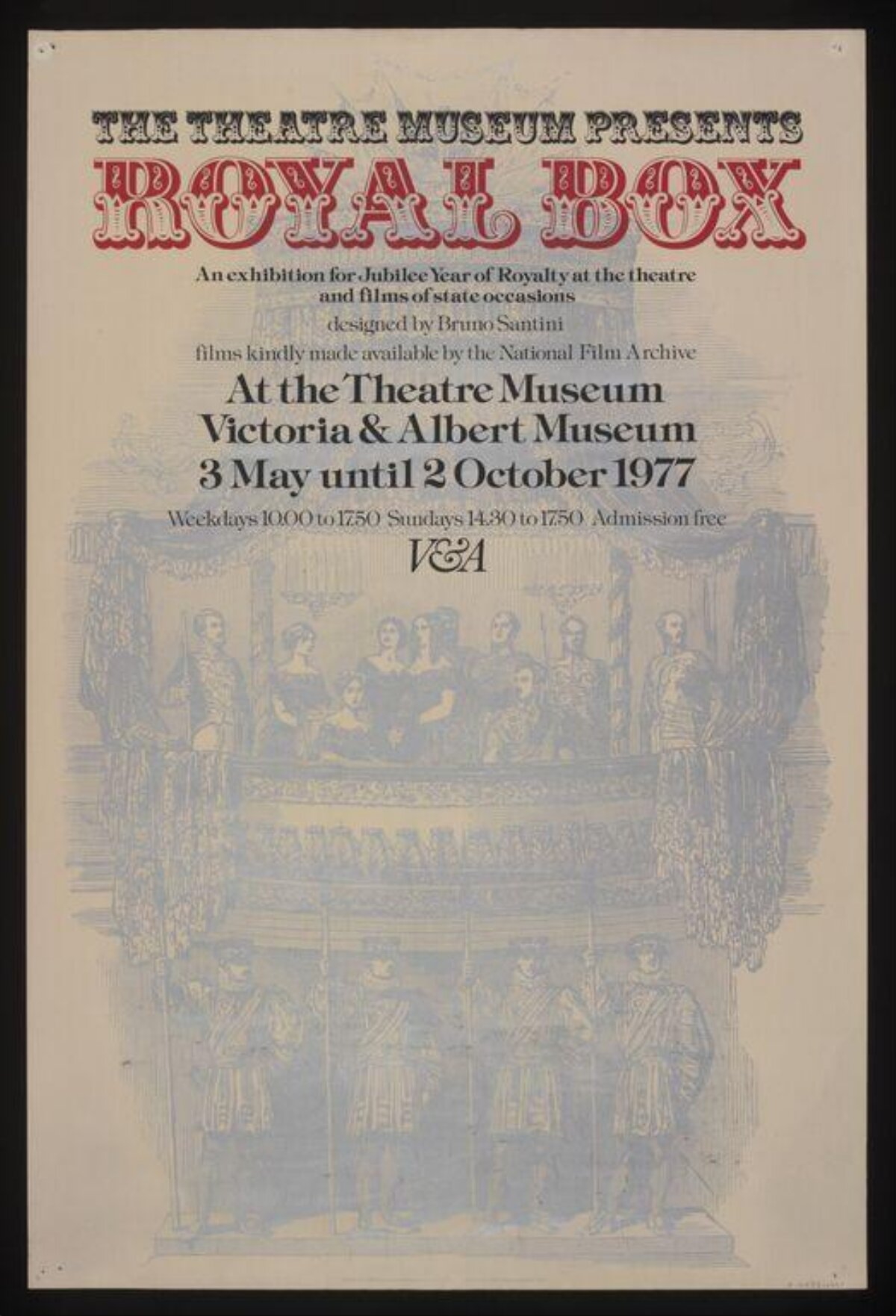 1977 Royal Box Exhibition Poster