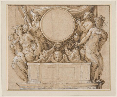 Classical Monument Design Sketch