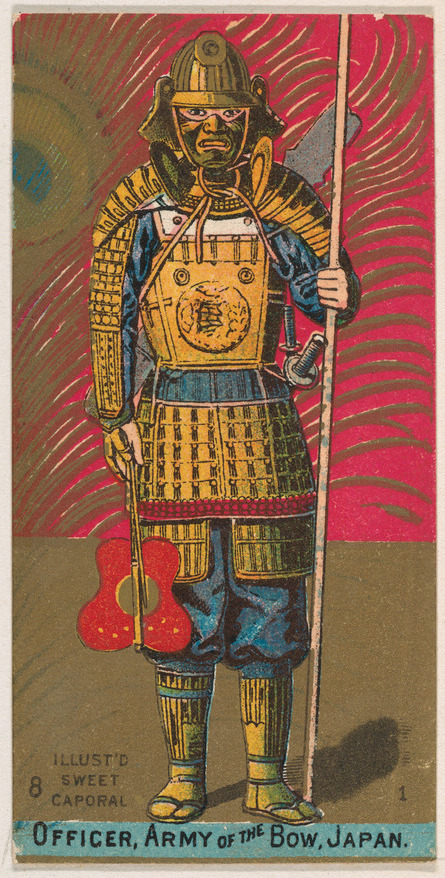 Japanese Bow Army Officer Vintage Card