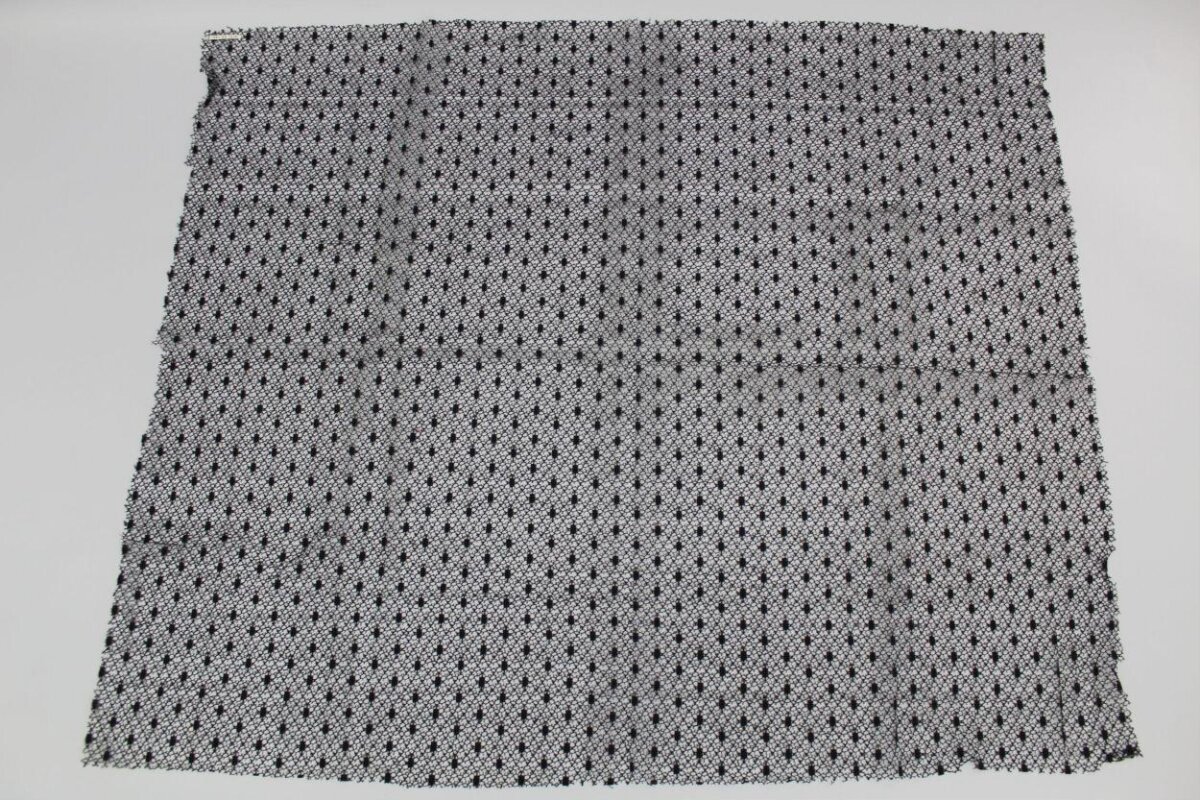 Black Dotted Mesh Fabric