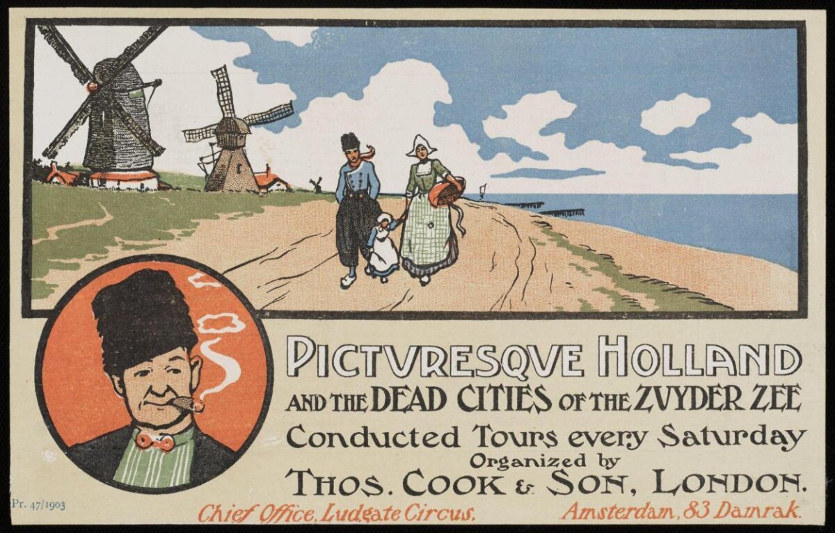 Vintage Picturesque Holland Tour Poster