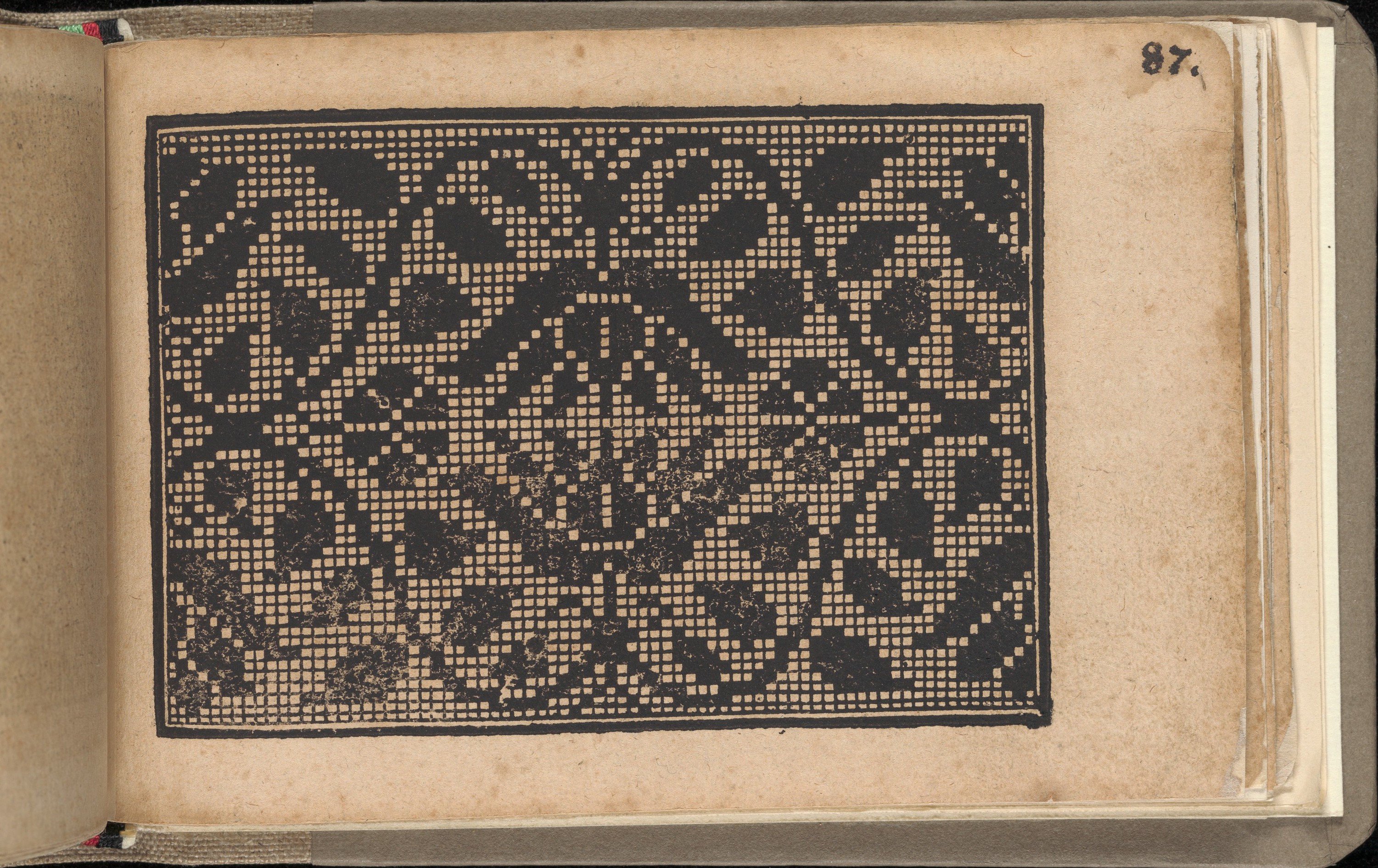 Antique Cross-Stitch Pattern Page