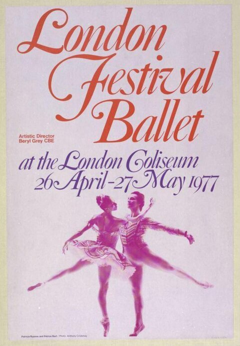 1977 London Festival Ballet Poster