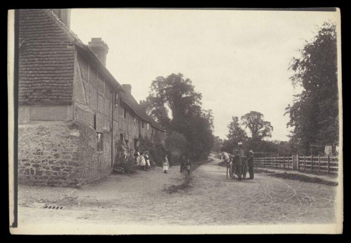 Vintage Rural Village Street Scene