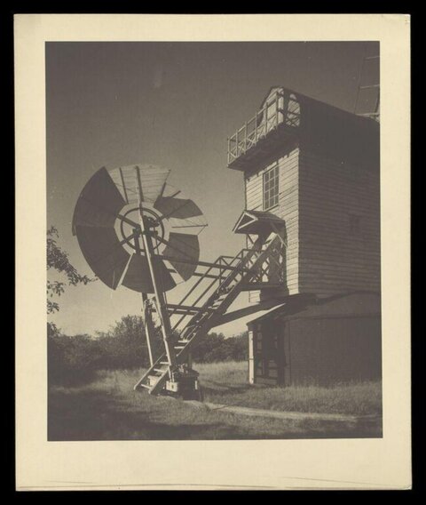 Vintage Wooden Windmill