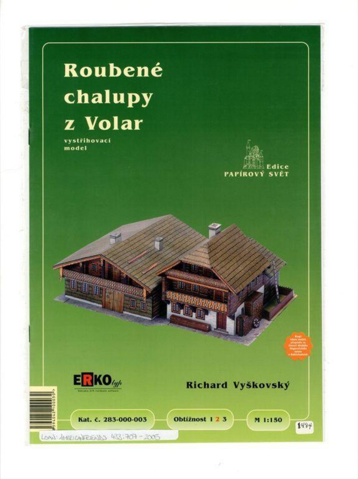 Volar Log Cottages Paper Model Cover
