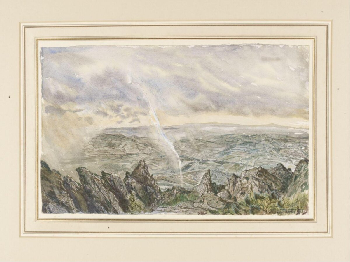 Mountain Thunderstorm Landscape Painting