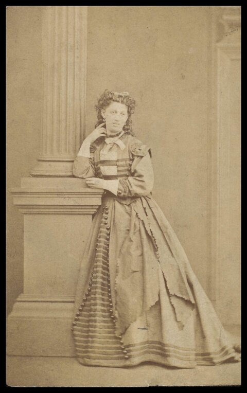 Victorian Woman Studio Portrait