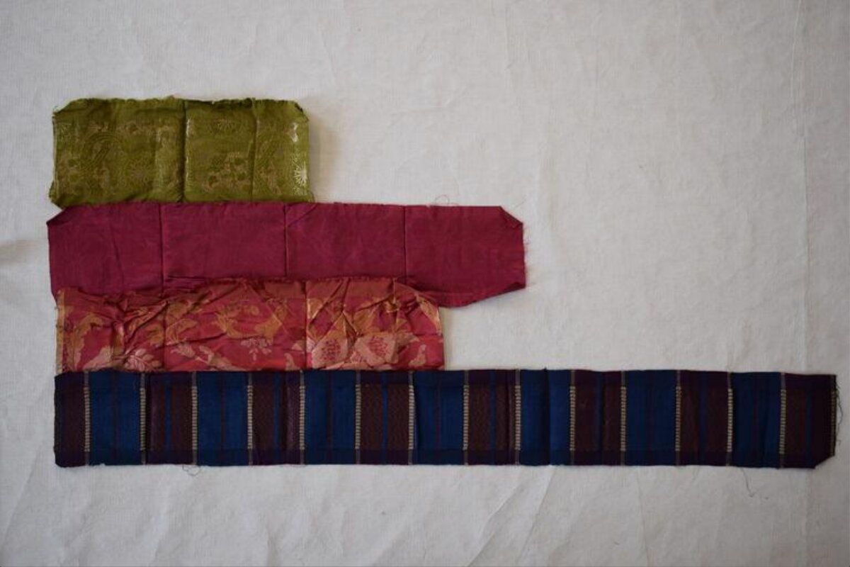 Four Different Fabric Swatches