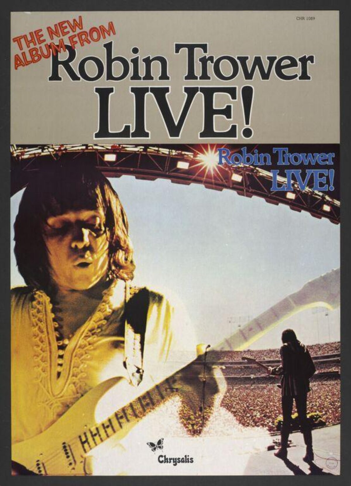 Robin Trower LIVE Album Promotional Poster