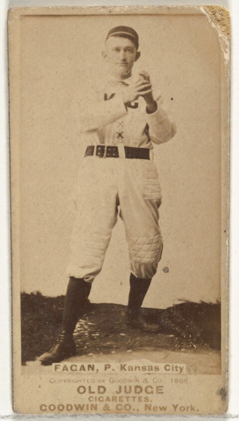 1888 Old Judge Kansas City Baseball Card