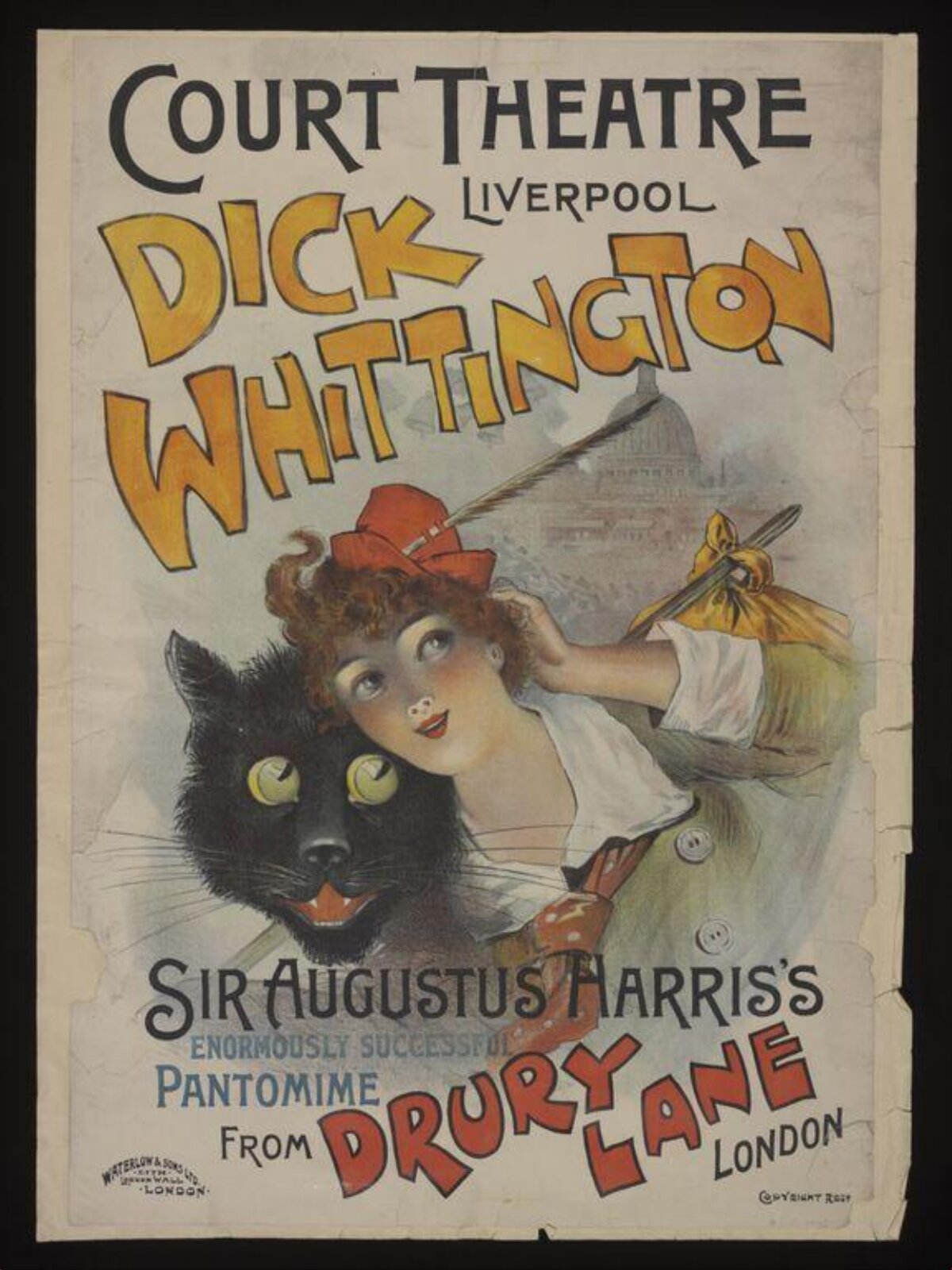 Dick Whittington Pantomime Theatre Poster