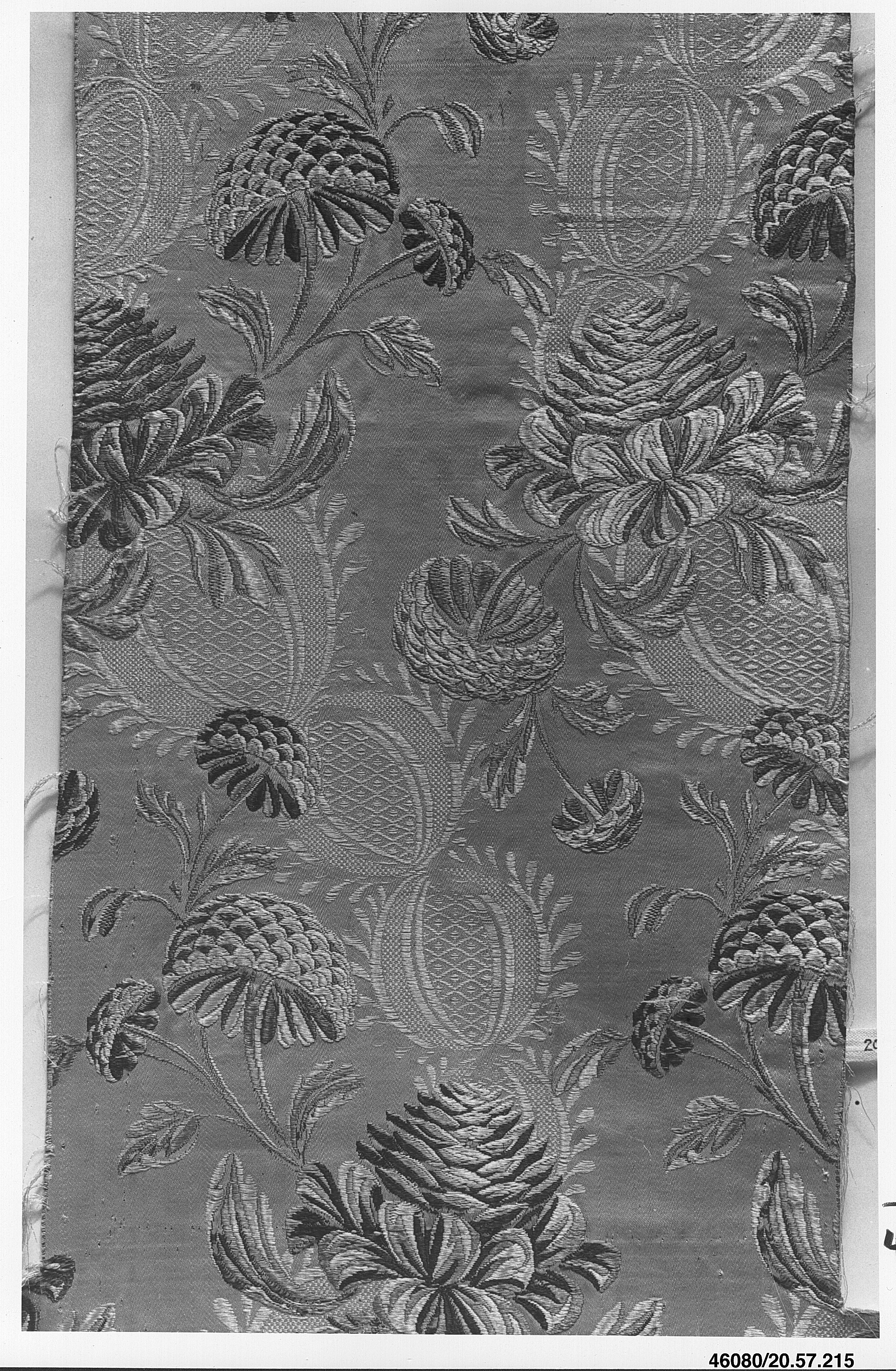 Vintage Floral Brocade Textile Sample