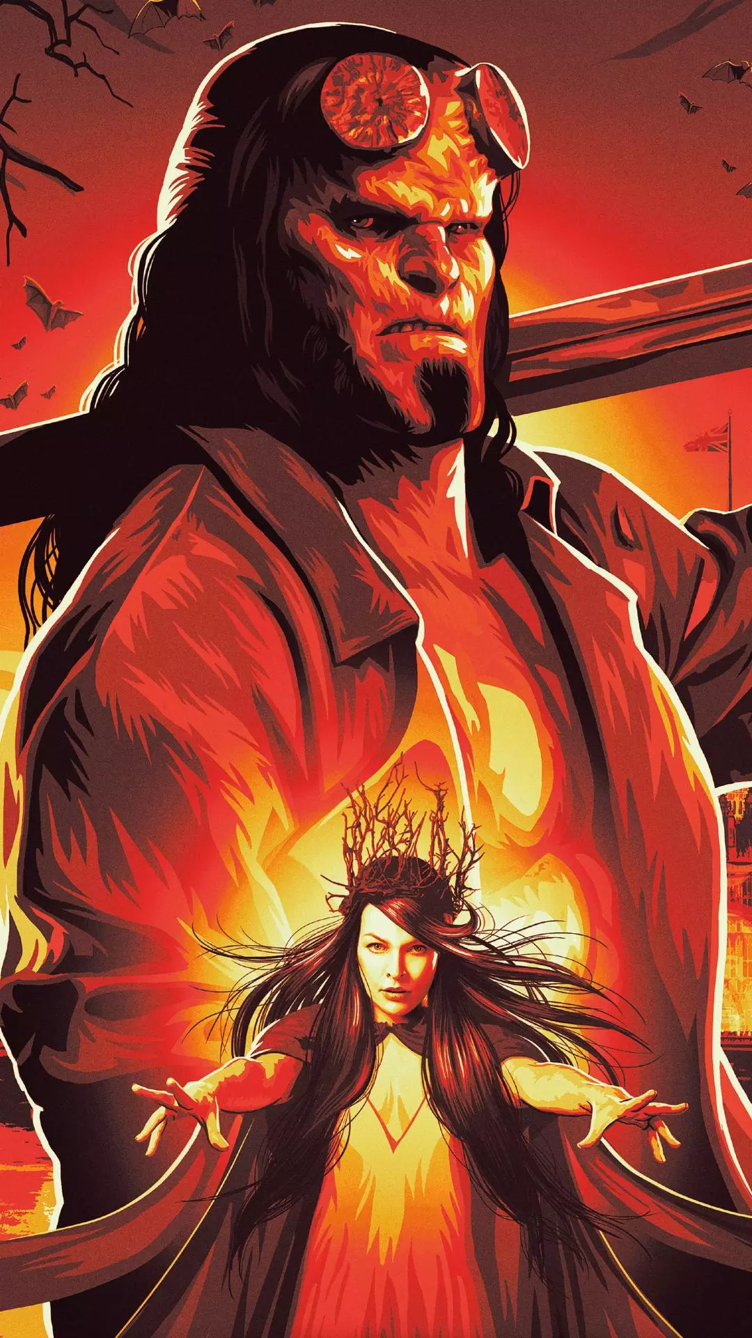 Hellboy and Blood Queen Fantasy Art