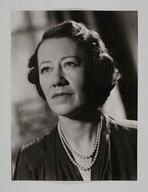 Vintage Studio Portrait of Middle-aged Woman