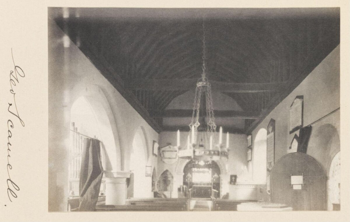 Vintage Church Interior View
