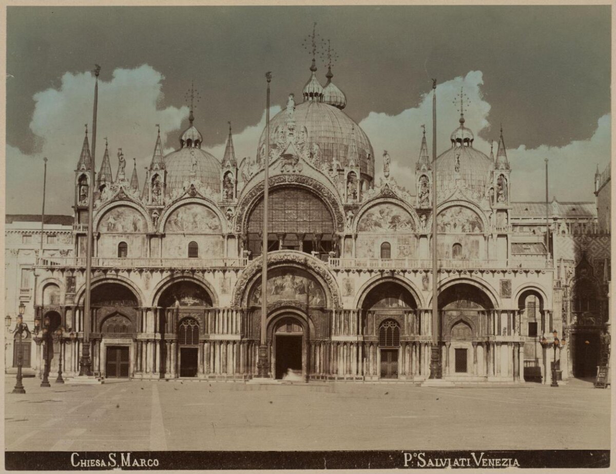 Vintage Photo of St Mark's Church Venice