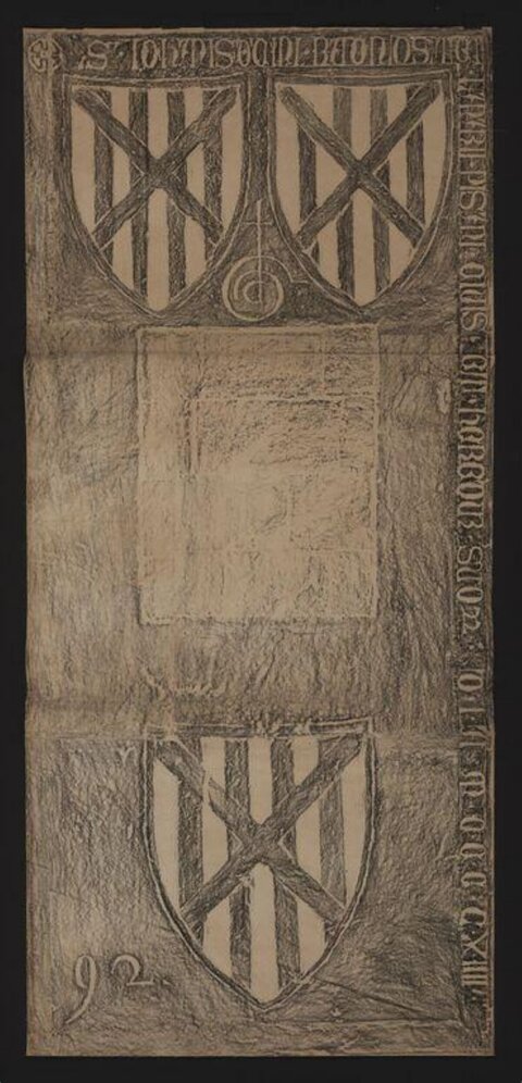 Rubbing of Medieval Heraldic Shields