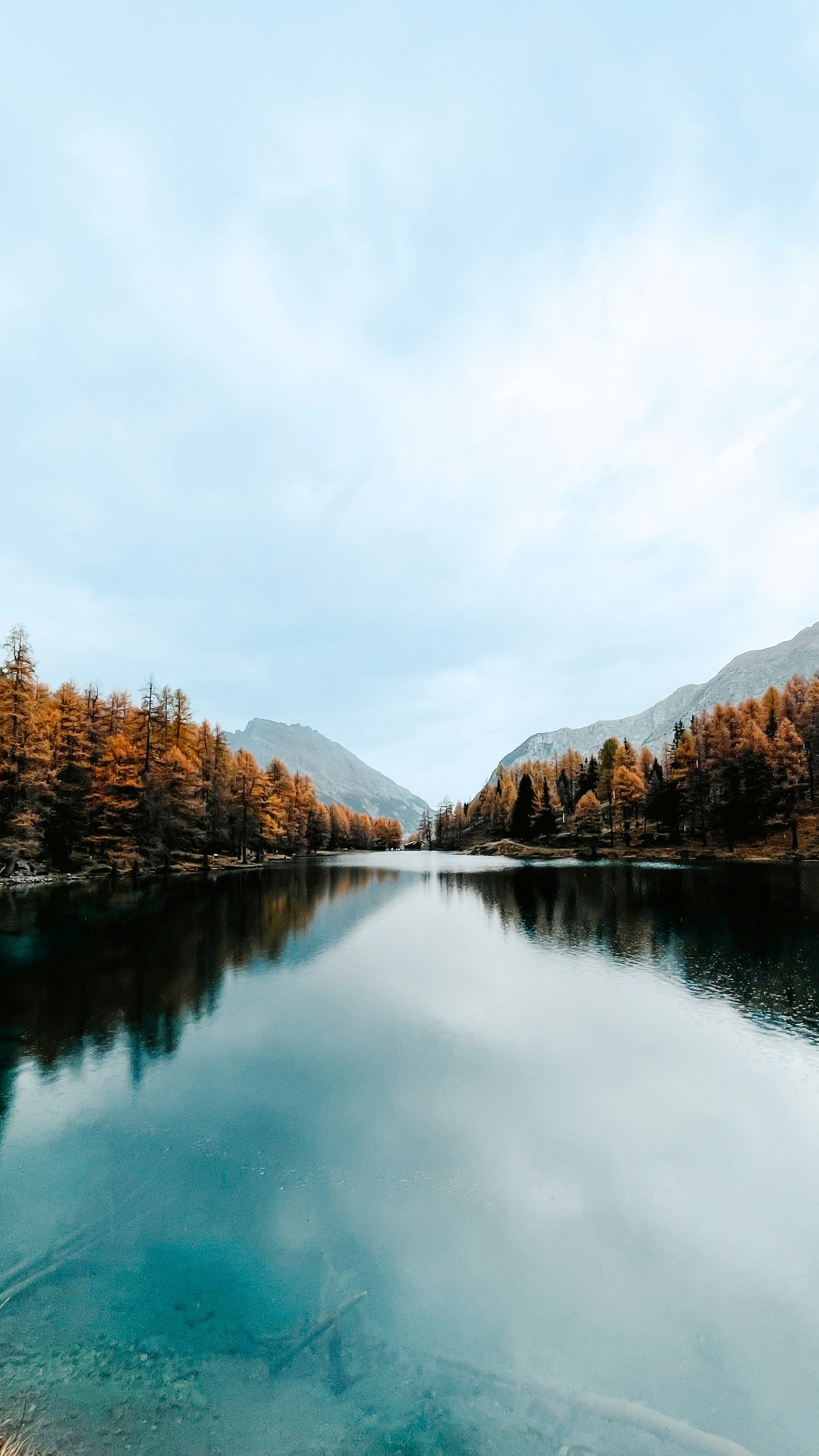 Autumn Mountain Lake Reflection