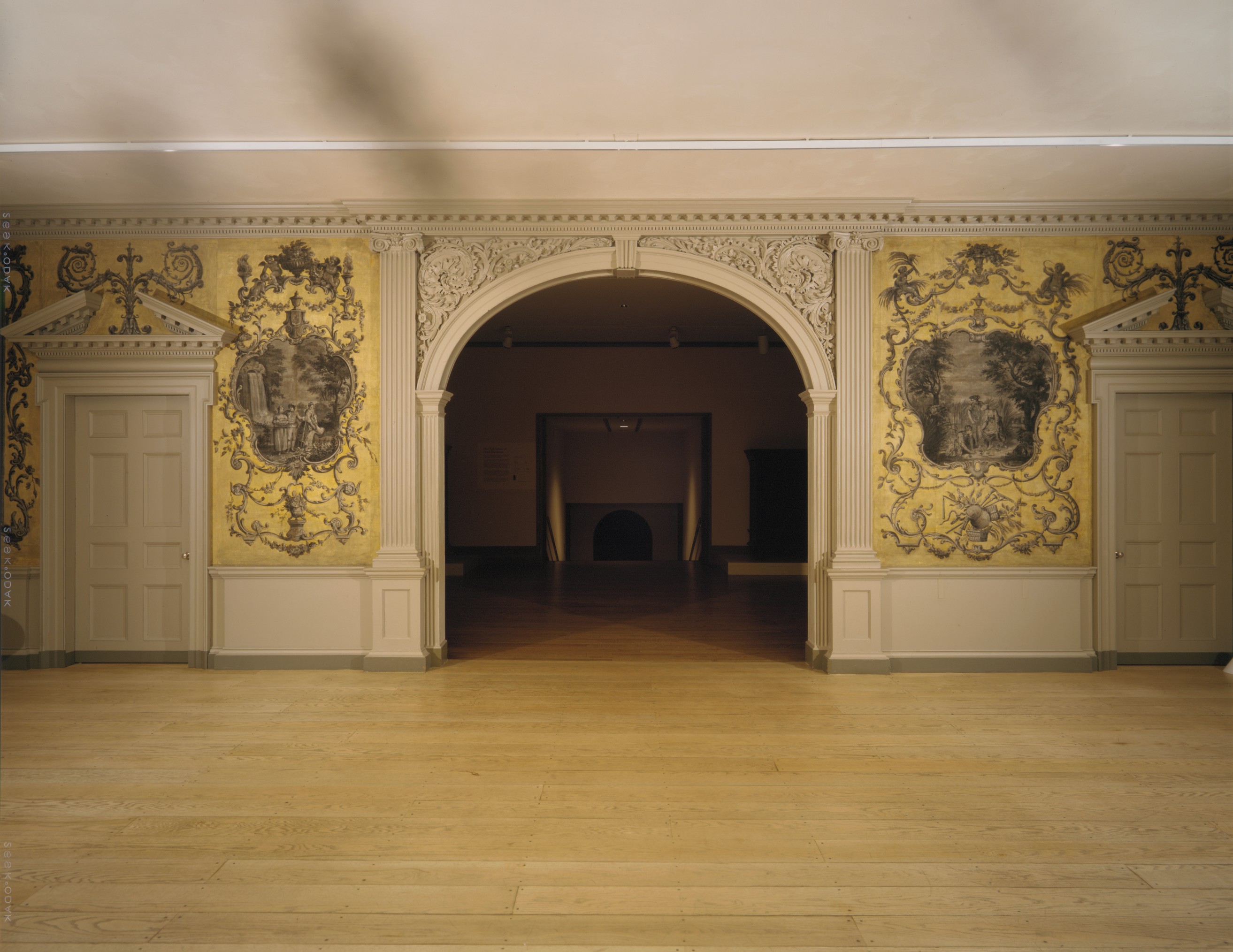Ornate Historic Decorated Interior Wall