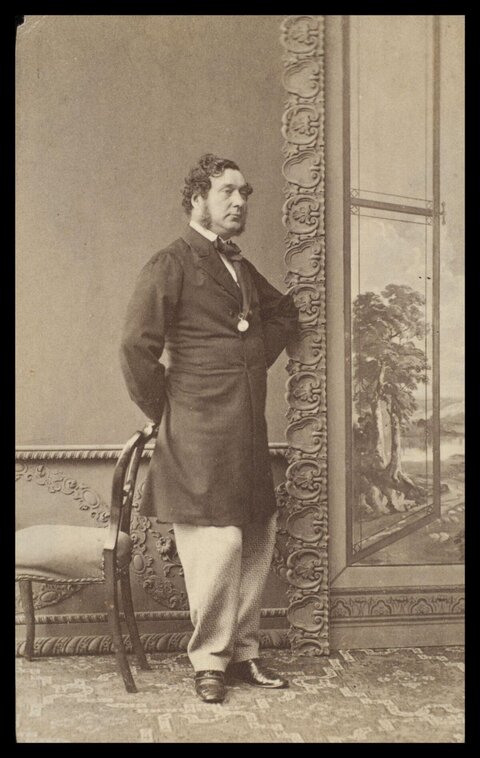 Vintage Portrait of Victorian Gentleman