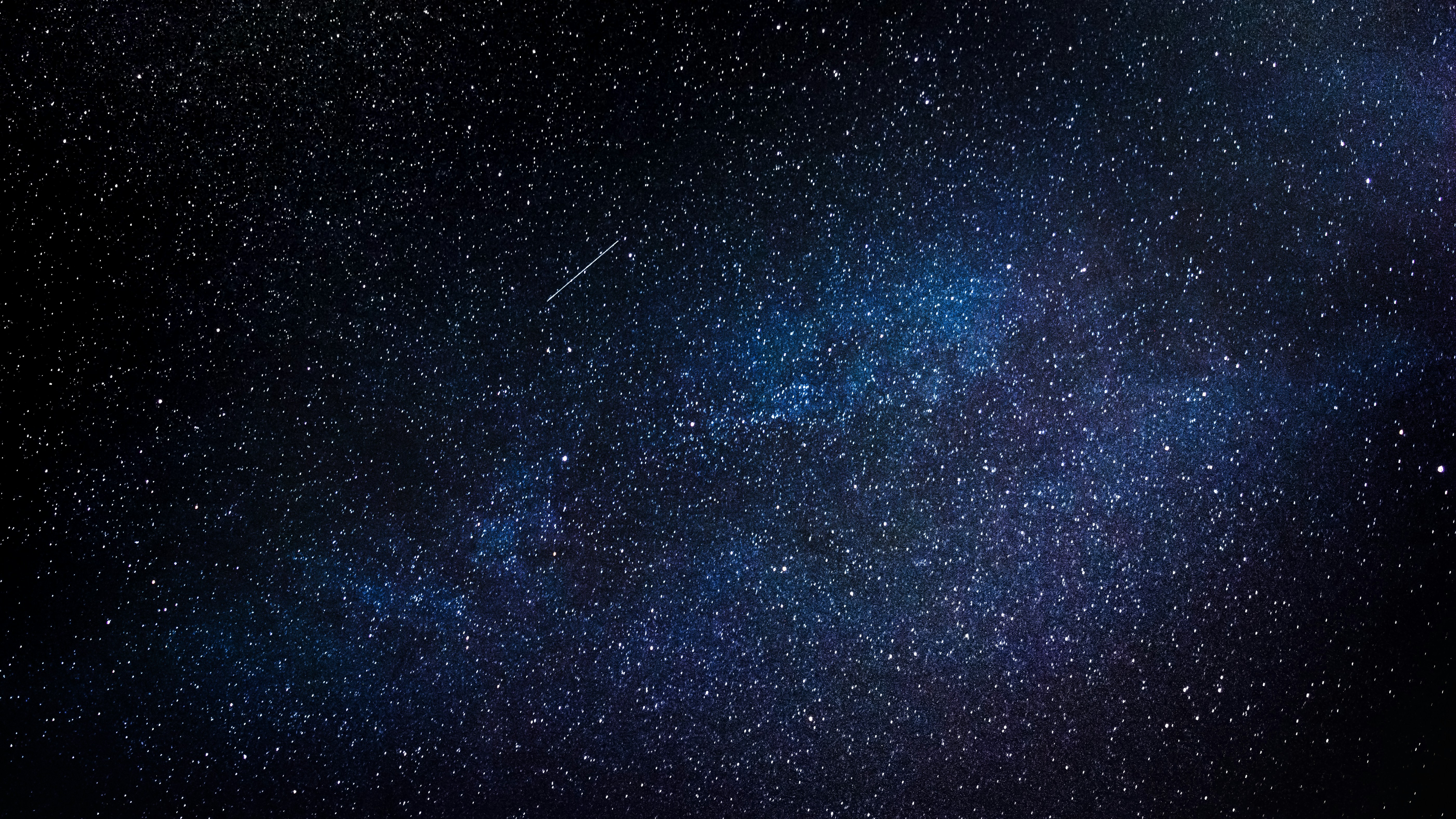 Starry Night Sky With Meteor