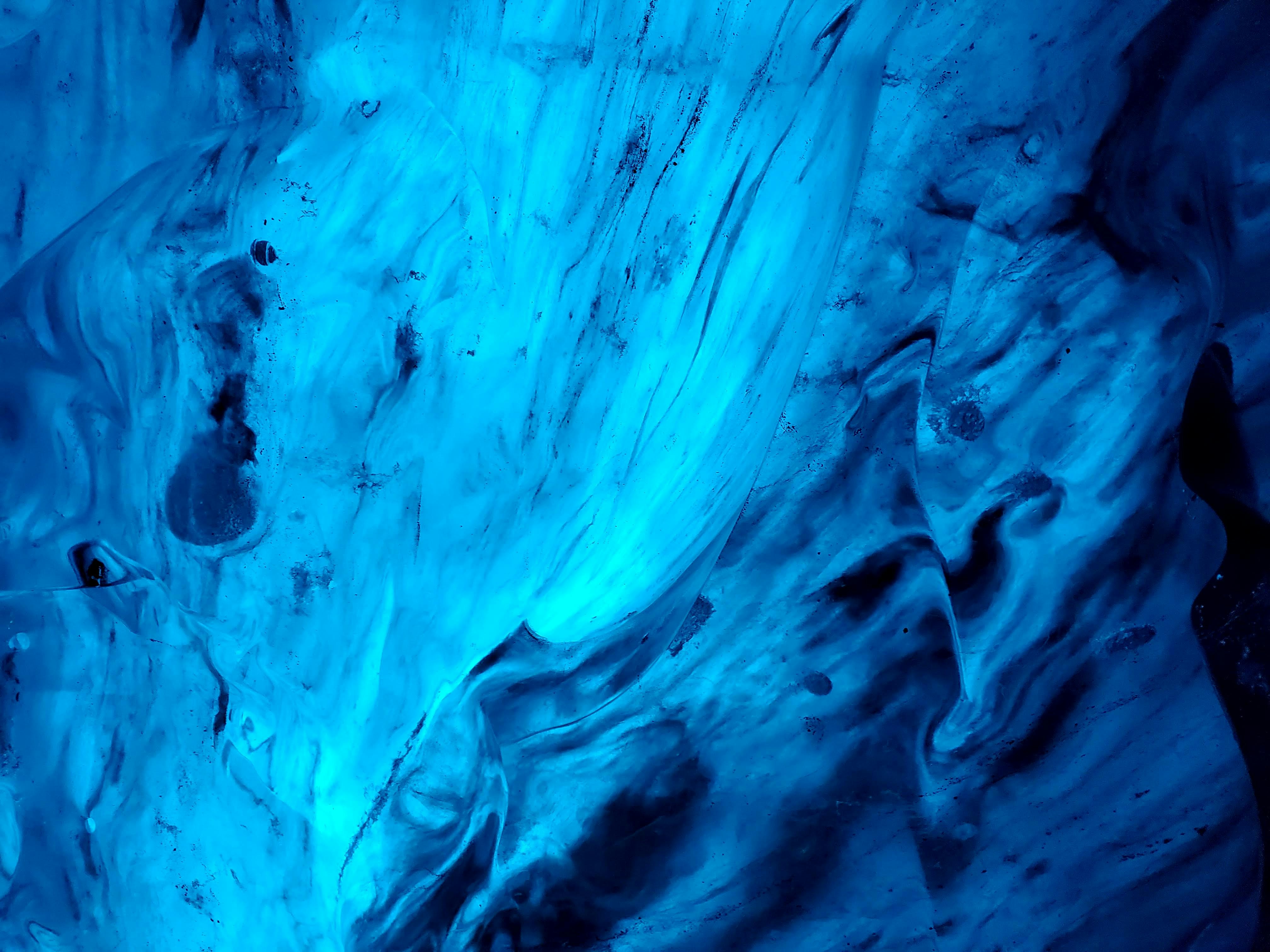 Blue Glacier Ice Cave Interior