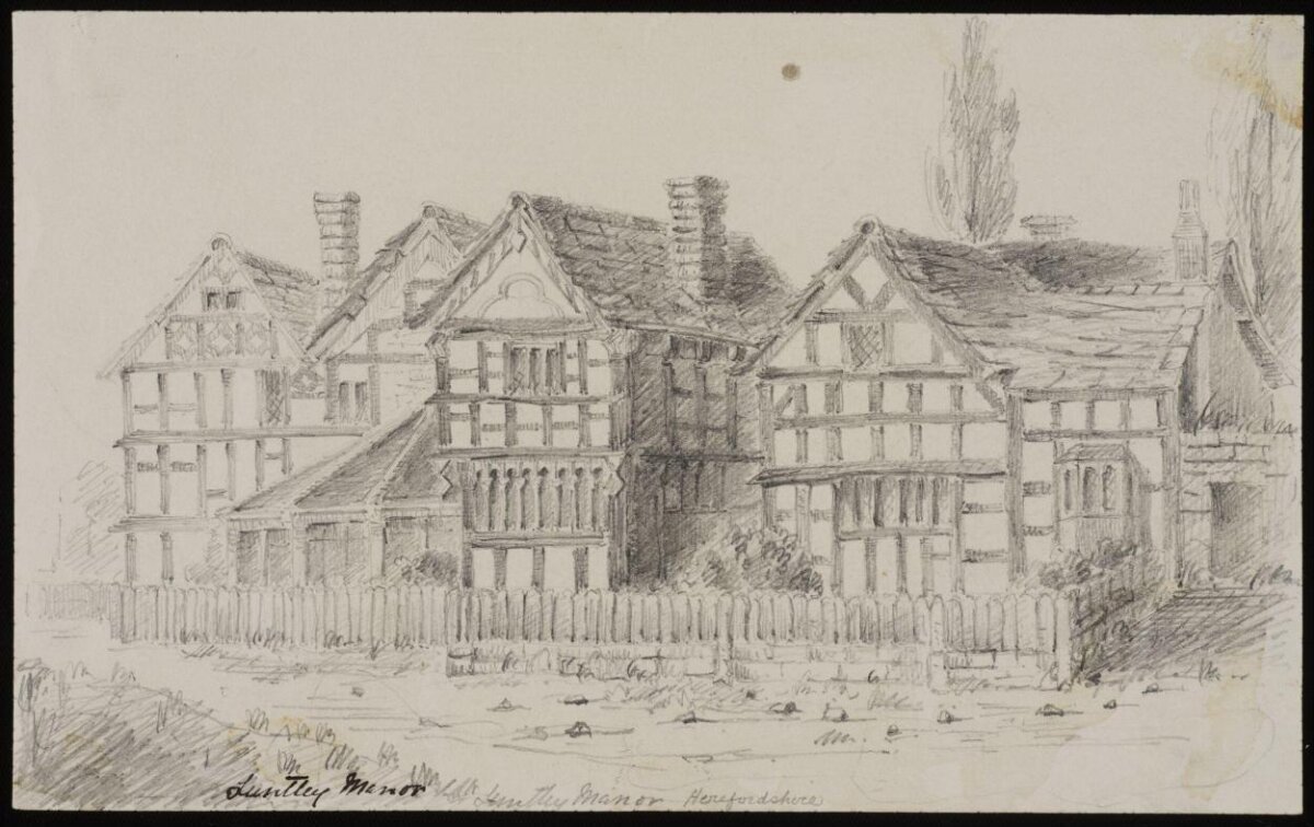 Pencil Sketch of Huntley Manor