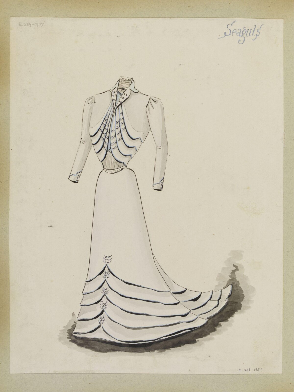 Seagull Costume Design Sketch