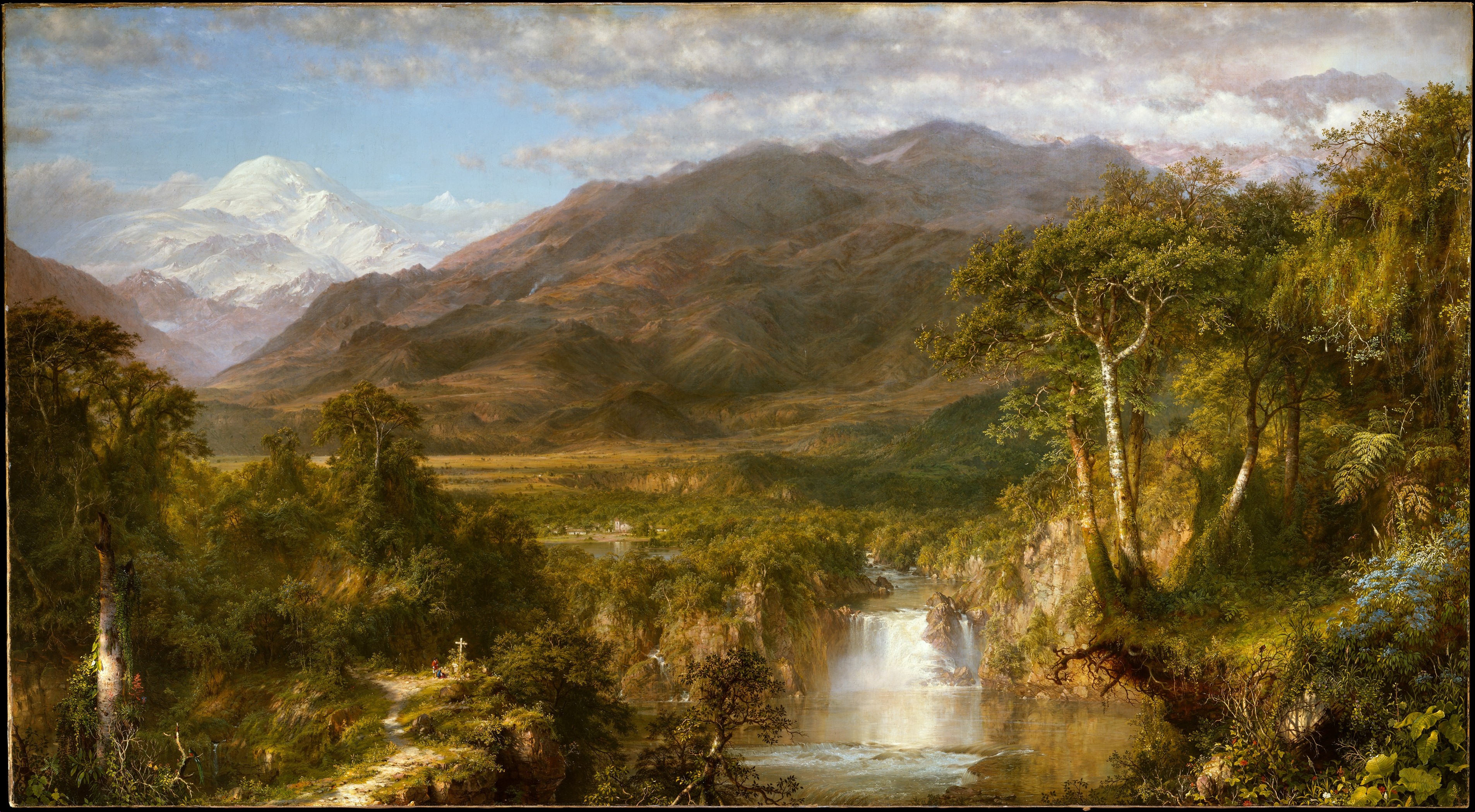 Andes Mountain Landscape Painting
