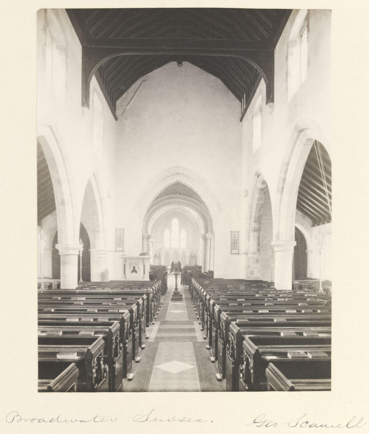 Interior of Broadwater Church Sussex