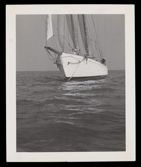 Sailboat Sailing on Open Sea