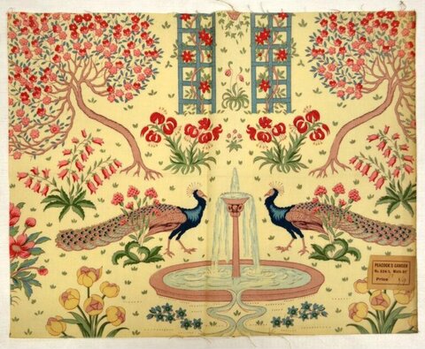 Peacock's Garden Textile Pattern