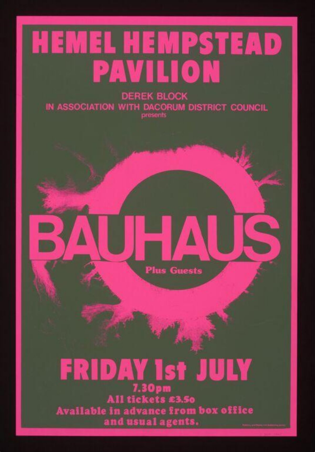 Bauhaus Concert Poster