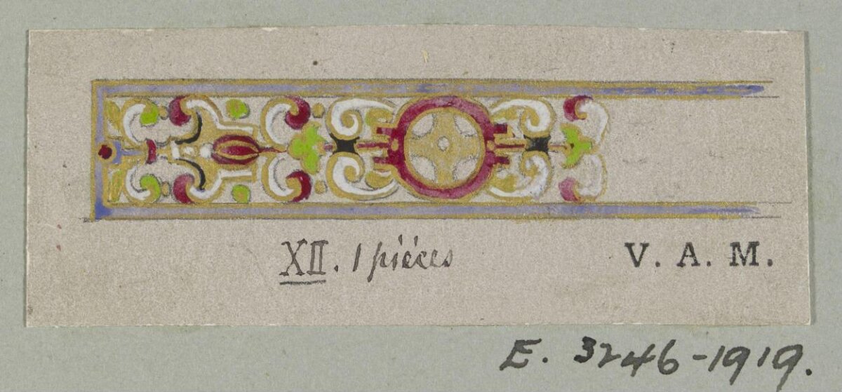 Hand-painted Ornamental Border Design