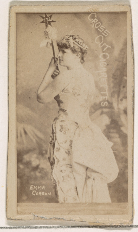 Vintage Cigarette Card of Emma Corson