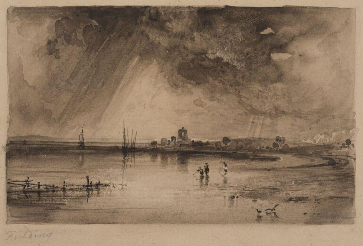 Sun Breaking Over River Landscape
